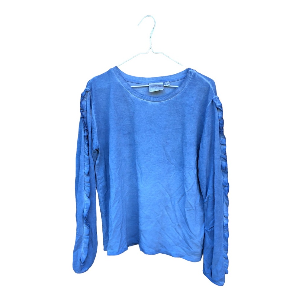 Anthropologie Blue Crew Neck Sweater